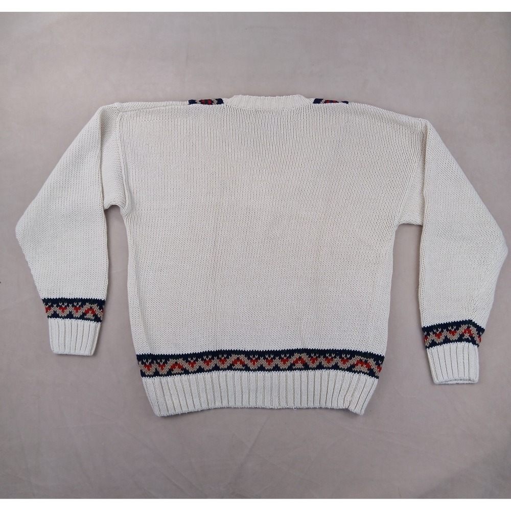 American Eagle XL Mens Sweater V Neck Cricket Chunky Knit 22x25 Vintage - Picture 12 of 14